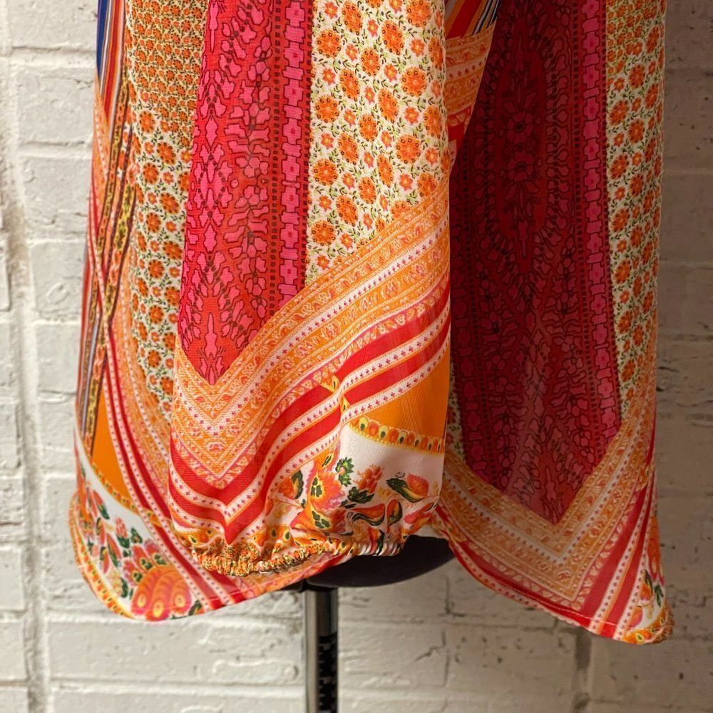 New Directions BoHo Sheer Blouse Small - Picture 6 of 9